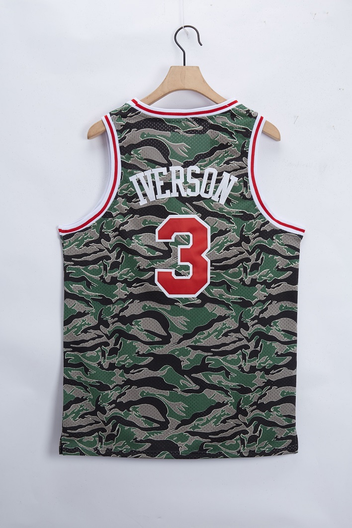 Men Philadelphia 76ers #3 Iverson Camo 2021 Game NBA Jersey->philadelphia 76ers->NBA Jersey